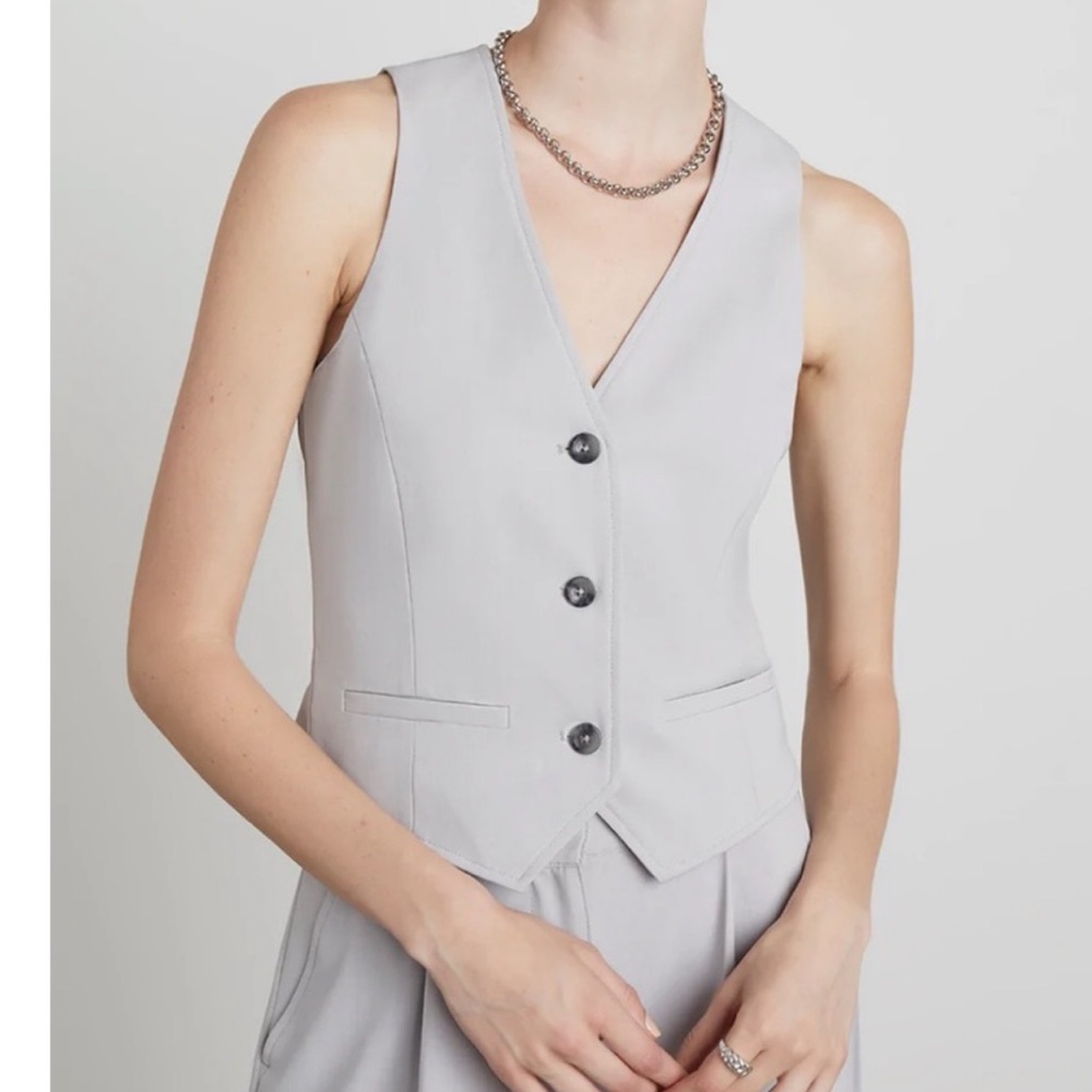 Who What Wear Collection Gray Vest and Trousers Set